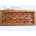 Traditionelle handgefertigte Wandbehang geschnitzte Holz Wandverkleidung antik gravierte Holzplatte